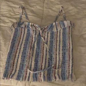 SO CUTE ocean drive cropped smoked tank top